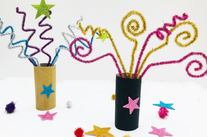 Fabulous indoor firework craft - have fun with this fun bonfire night craft for kids