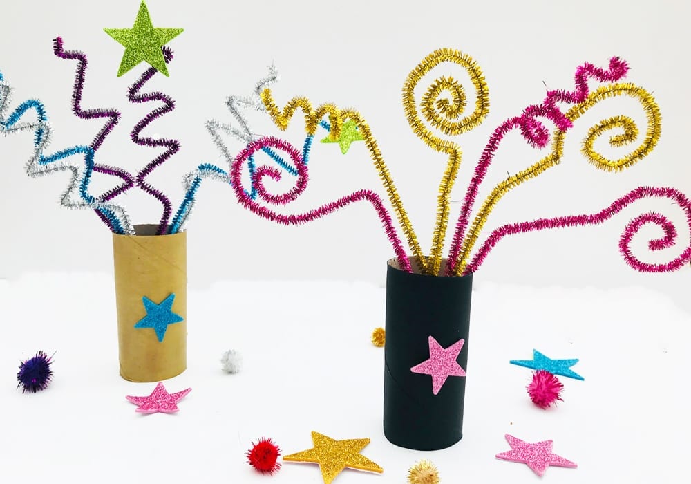 Fabulous indoor firework craft - have fun with this fun bonfire night craft for kids