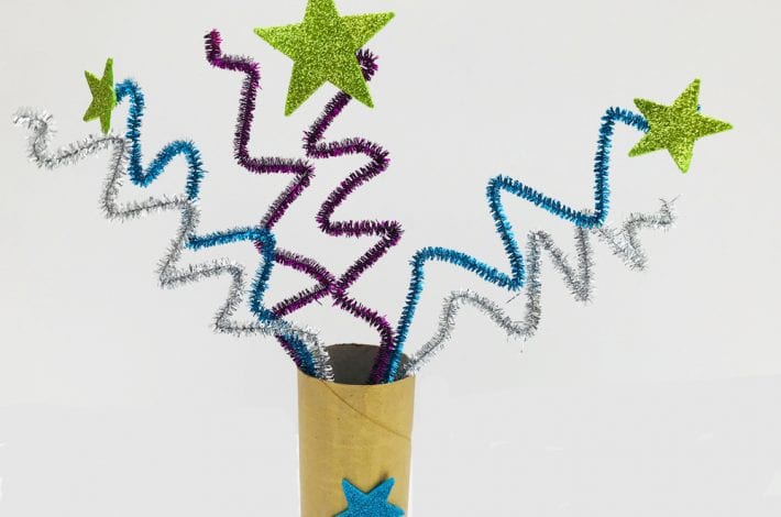 Fabulous indoor firework craft - have fun with this fun bonfire night craft for kids