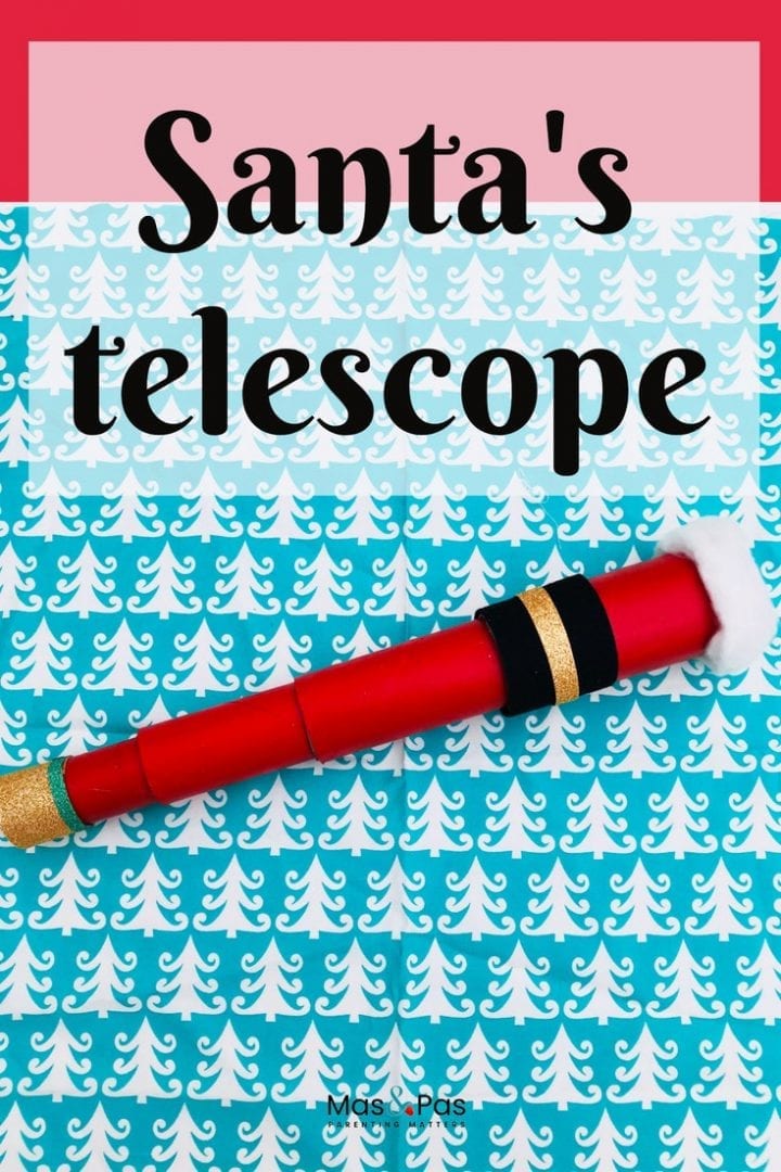 Make Santa a telescope this year with this quick and easy Christmas craft for kids