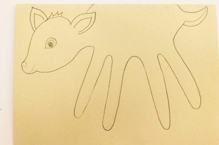 Make Christmas cards special this year by making these handprint Christmas cards in the shape of a deer or reindeer.