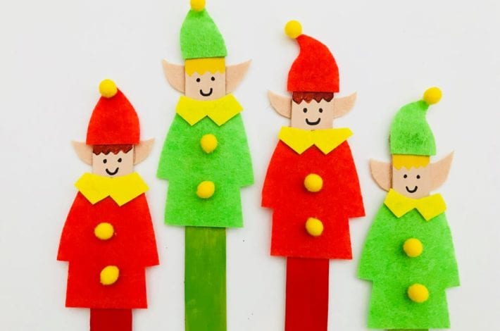 Make this popsicle stick elf craft with the kids this year for some festive crafty fun. A quick and easy activity to enjoy together this winter.