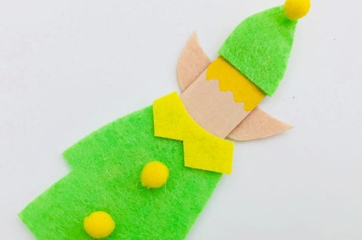 Make this popsicle stick elf craft with the kids this year for some festive crafty fun. A quick and easy activity to enjoy together this winter.