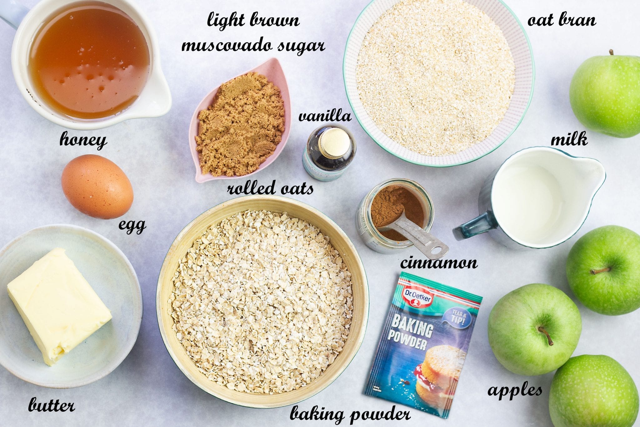 Hearty apple oat bran muffins Baking with kids