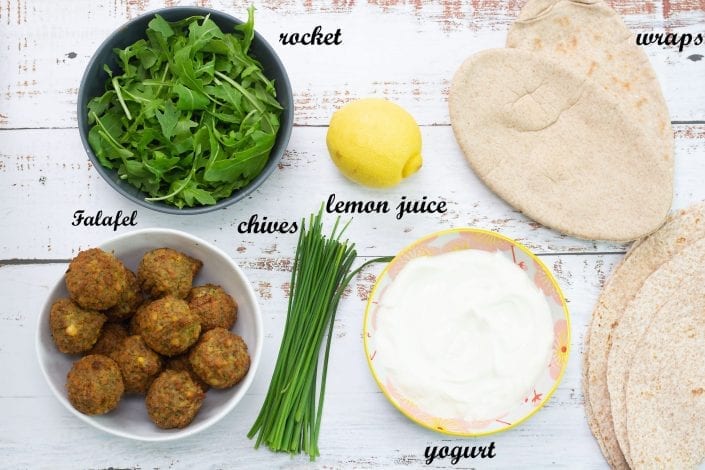 Make these easy falafel pitta pockets for your next packed lunch. They go great with hummus or a yogurt dip