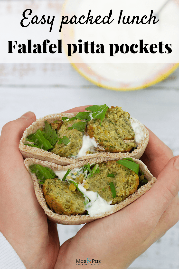 Easy falafel pitta pockets | Packed Lunches