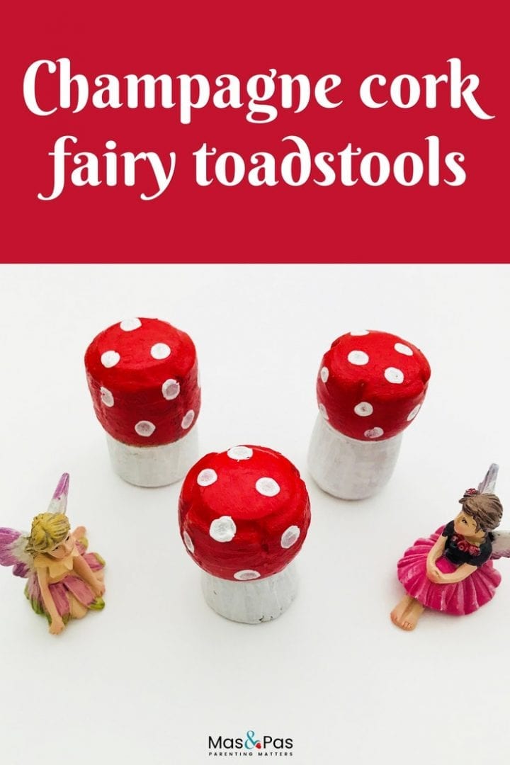 Make this magical champagne cork fairy toadstool - a fun and enchanting craft for kids