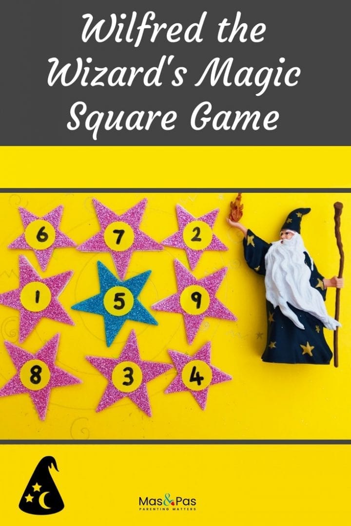 Make this magic square puzzle and help wilfred solve the lines with 3 step addition so they all add up to 15