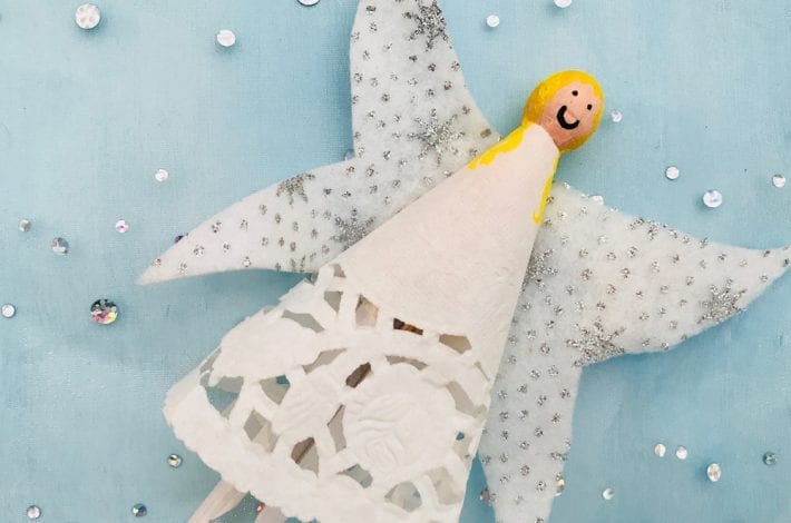 Make beautiful and festive dolly peg angels this year as a fun Christmas craft to enjoy with the kids