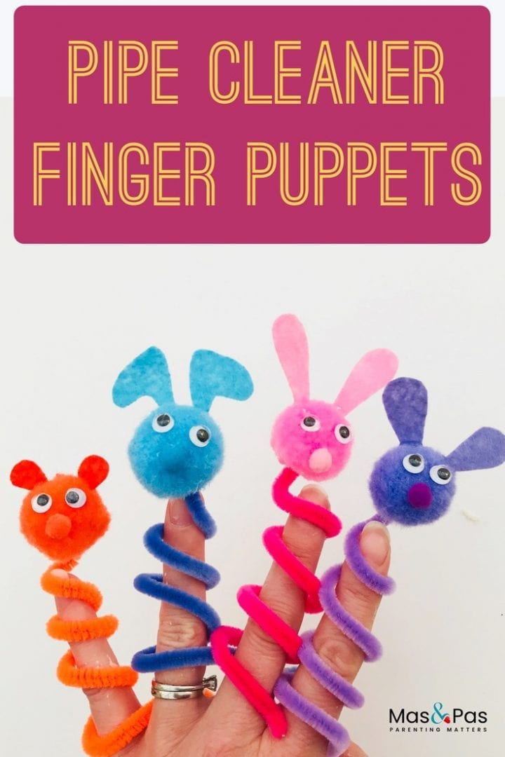 How to make your own DIY pipe cleaner finger puppets - a fun and easy craft for kids