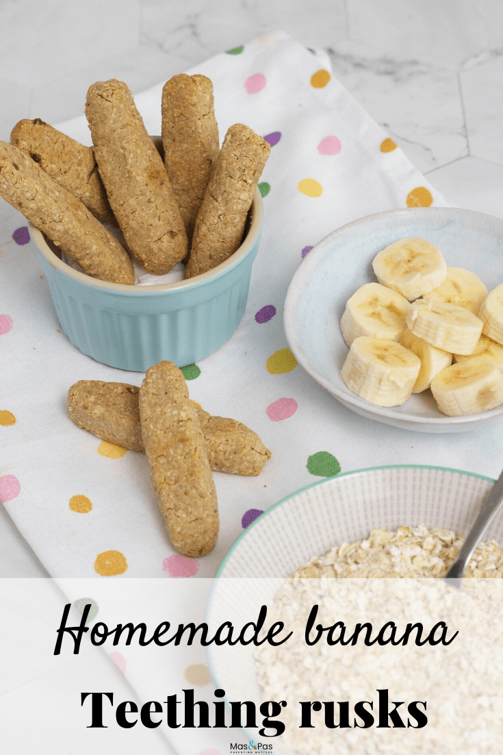 Banana Teething Rusks for Baby Baby Snacks
