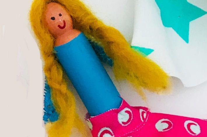 Dolly peg craft for kids to enjoy - make these diy dolly peg lolls and have fun making them dance with flowing skirts