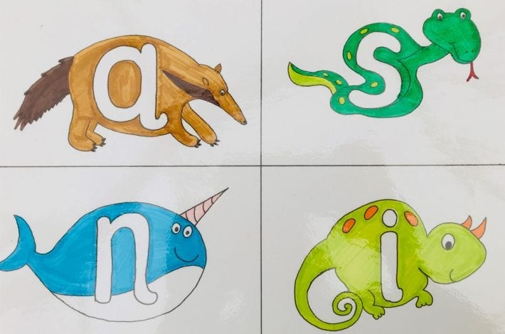 Make play dough letters using these free printable alphabet mats