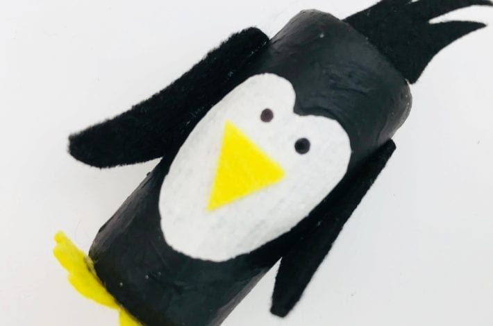 How to make cork penguins. A fun winter craft or Christmas craft for kids to enjoy.