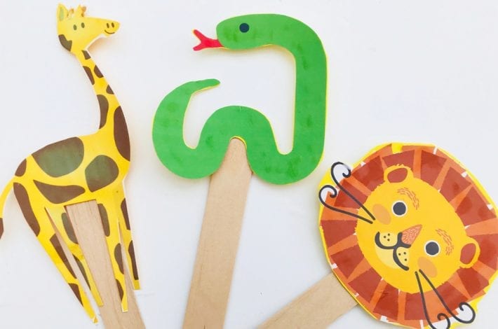 dear zoo craft with animal puppets fun animal activities