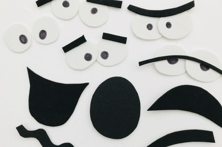 Actividad de emociones con caras de platos de papel: aprenda sobre las emociones con caras de marionetas de platos de papel
