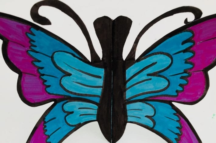 Flying Butterfly Straw Craft – 10 Minutes of Quality Time