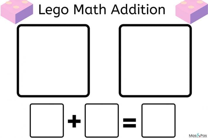 Lego brick math - enjoy this lego math addition activity to learn those first number bonds with lego bricks