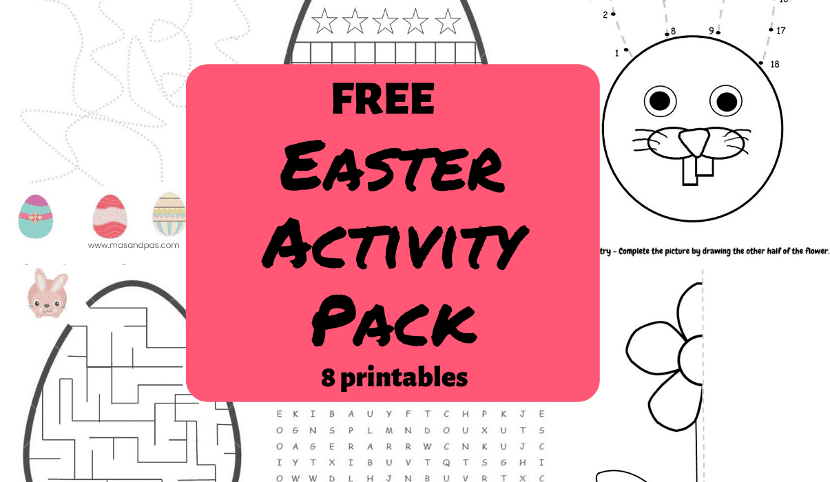 Easter activity pack - great Easter printable activities in this 8 page easter booklet