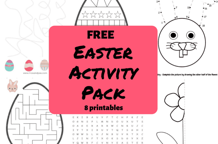 Easter activity pack - great Easter printable activities in this 8 page easter booklet