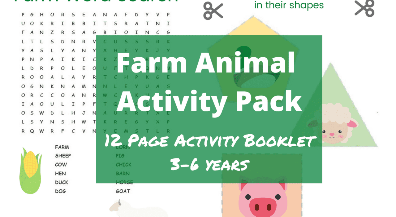 Farm Animal Printable - Free Activity Pack for Preschoolers with free printable downloads - learn about the farm
