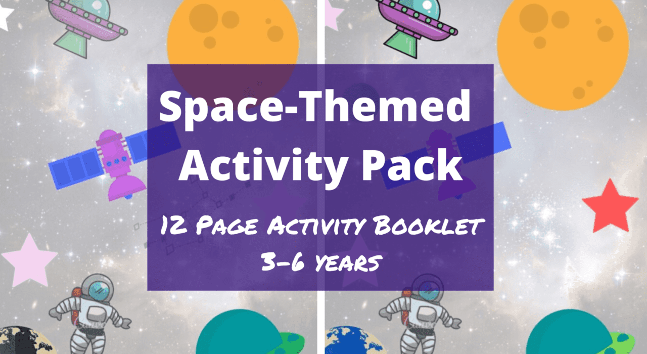 Space themes activity pack with free worksheets for 3-6 year olds