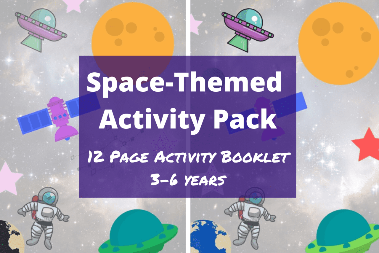 Space themes activity pack with free worksheets for 3-6 year olds