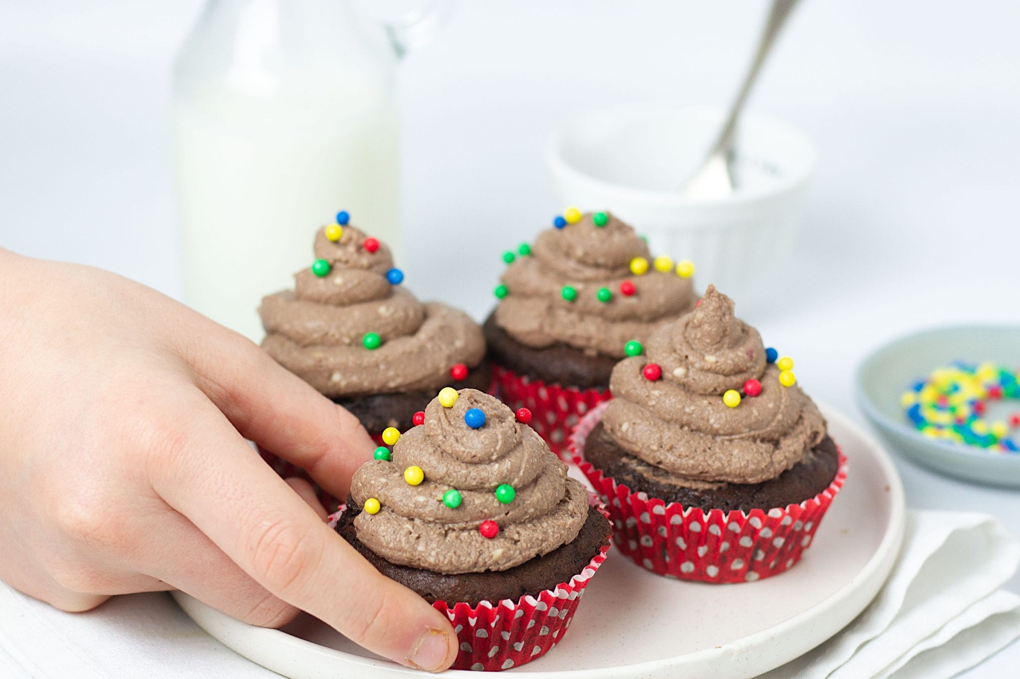 Banana and Chocolate Fairy-cakes | Kitty's Store-Cupboard