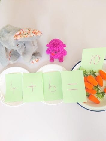 Teddy Bear's Picnic Numeracy Activity - learn numeracy activities like number bonds addition and sharing through this group activity