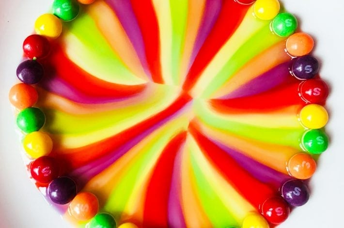 skittles rainbow experiment