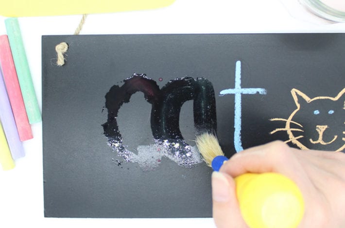 Painting Letters with Water - Letter Formation Activity - chalk letter writing - wipe off letter activity