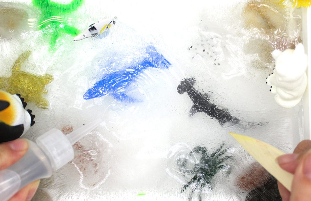 ice excavation activity - ocean animal rescue activity for toddlers and kids - fun kids activities