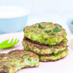 Green pea fritters - pea patties - healthy toddler meals