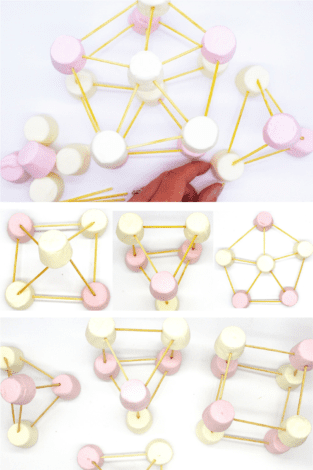 Marshmallow toothpick challenge - marshmallow stem activities - marshmallow structures