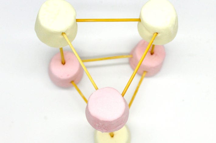 Marshmallow toothpick challenge - marshmallow stem activities - marshmallow towers