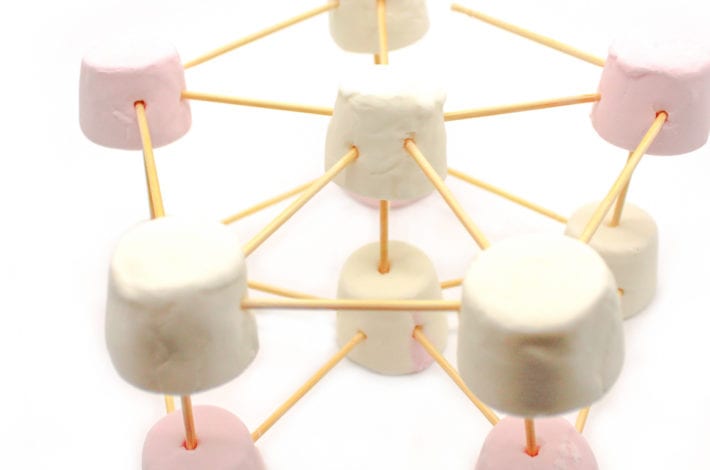 Marshmallow toothpick challenge - marshmallow stem activities - marshmallow towers