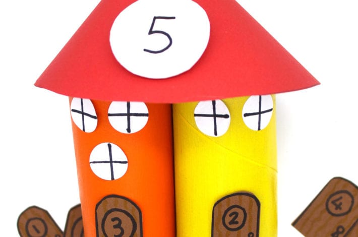 Number bond activity with gnome home towers - learn to add