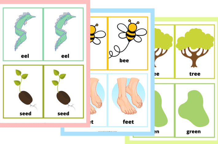 vowel digraph game - practise combined letter sounds with a phonics matching game