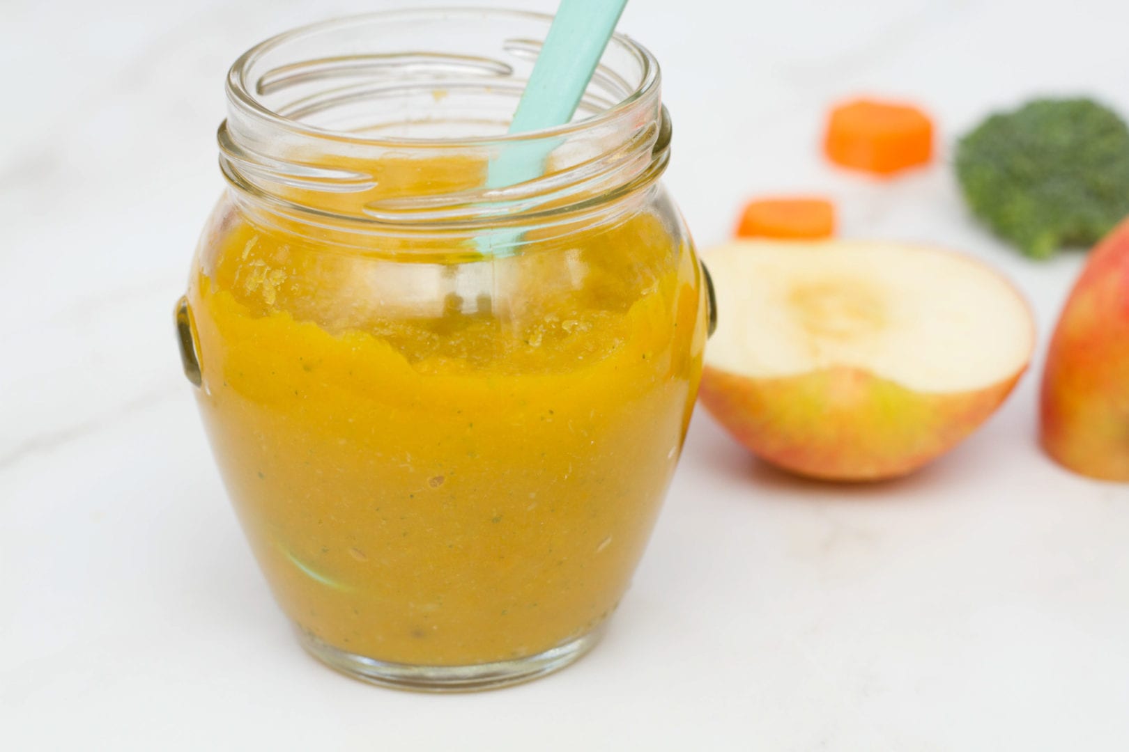 Apple, Broccoli and Carrot Puree