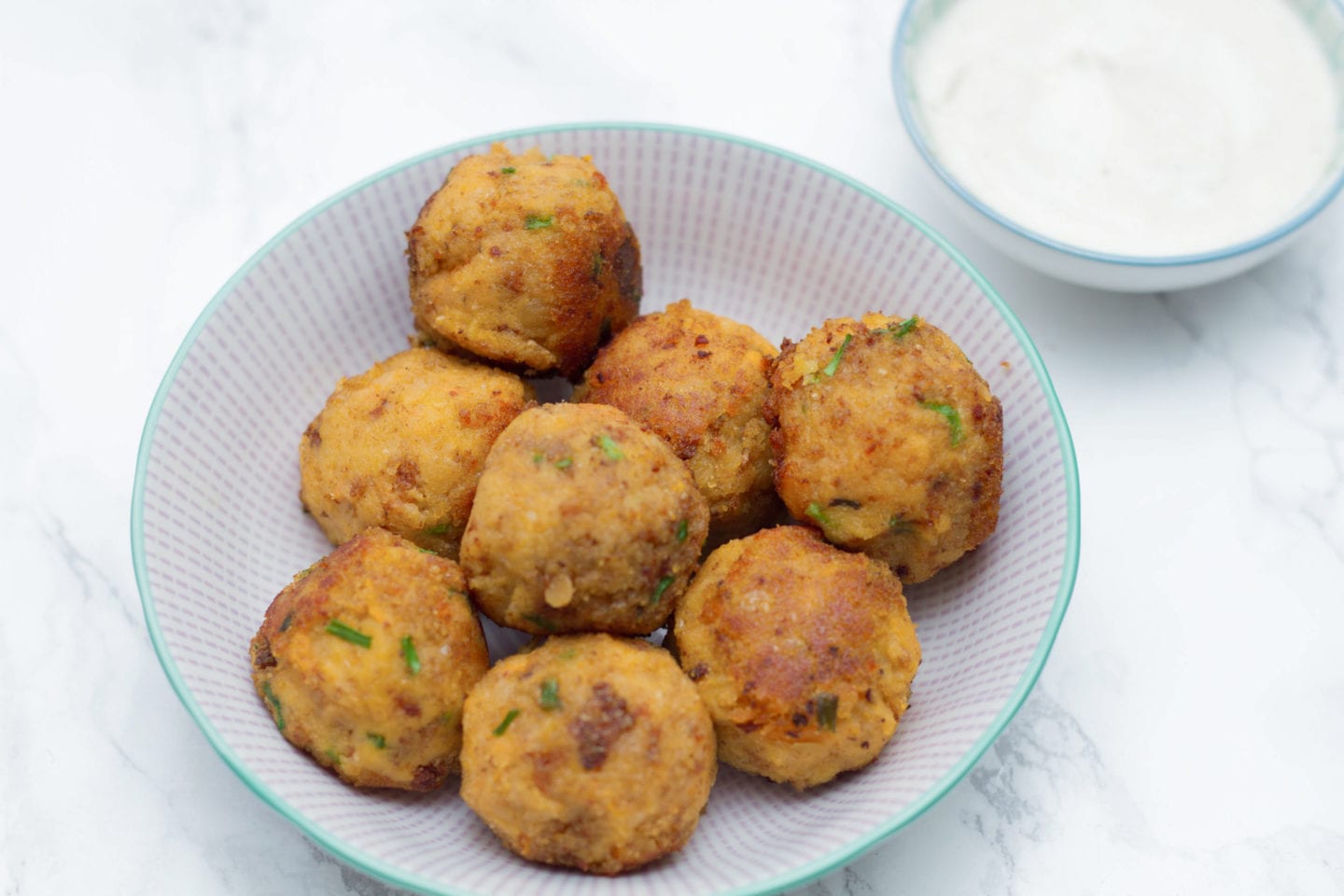 Lentil Bites with Yogurt Dip image