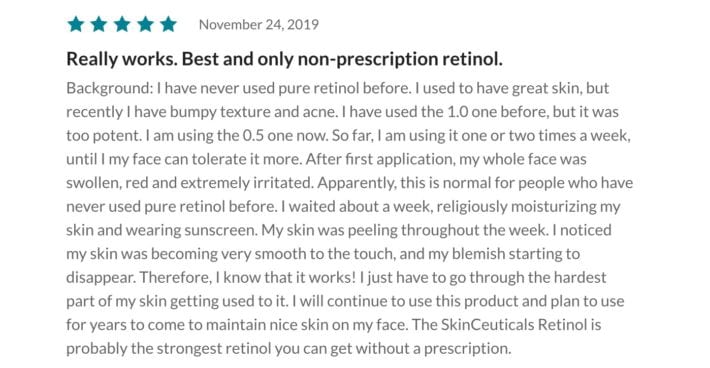 Skinceuticals retinol review
