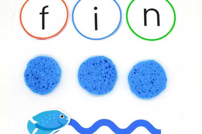 Learn to blend - phonics game with fish - fun with phonics