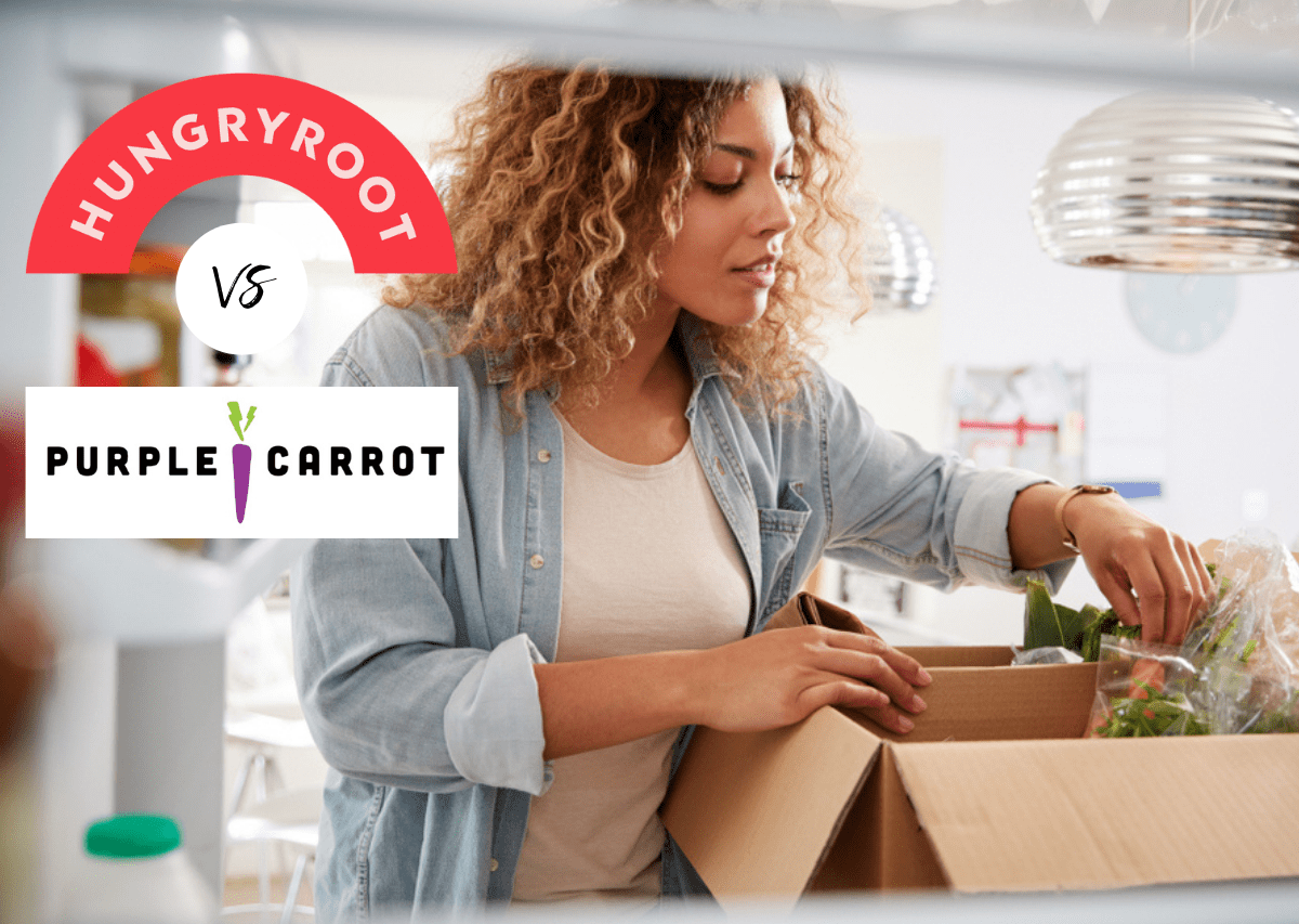 Hungryroot vs purple carrot - best plant based meal kits