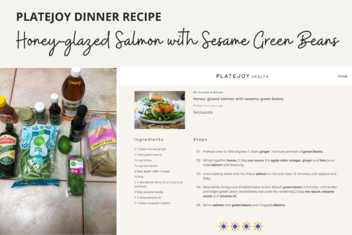 Platejoy Review - Platejoy Dinner Recipes - Honey Salmon