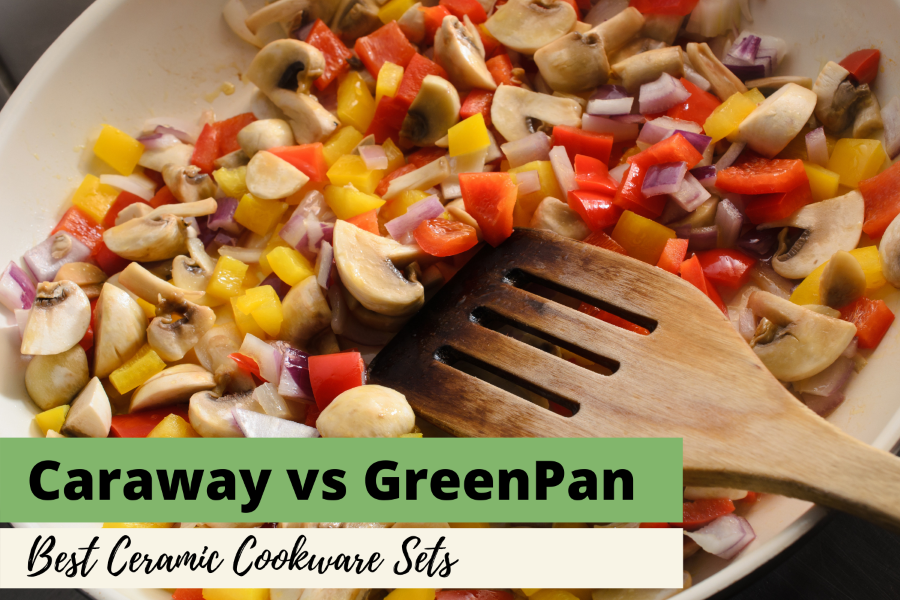 Caraway Home 7-Piece Silt Green Non-Stick Ceramic Cookware Set +