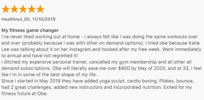 Obe Fitness Review