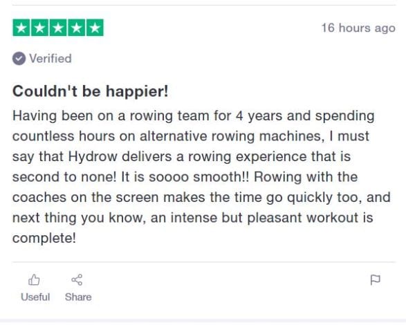 Hydrow Review - hydrow rower customer review
