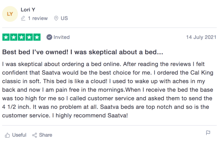 Saatva mattress customer review