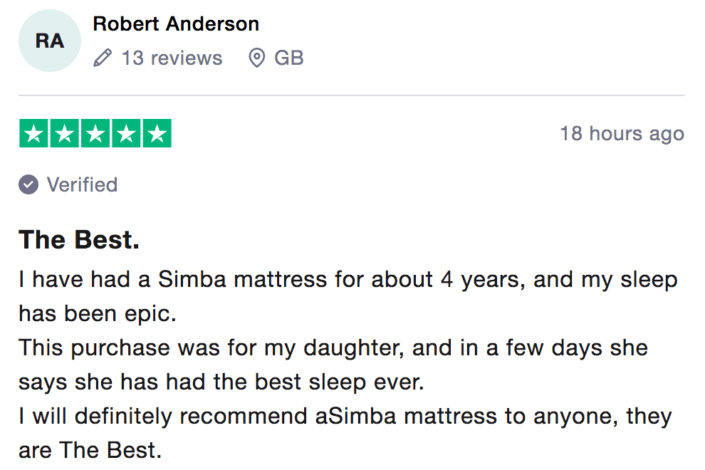 Simba hybrid mattress review