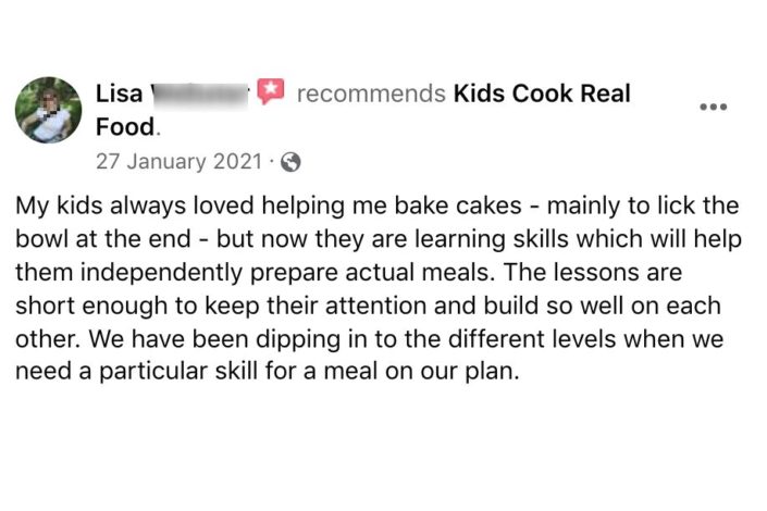 Kids Cook Real Food Review